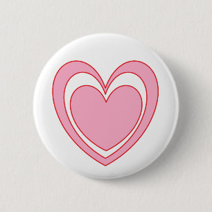 Hart. 2 ronde button 5,7 cm