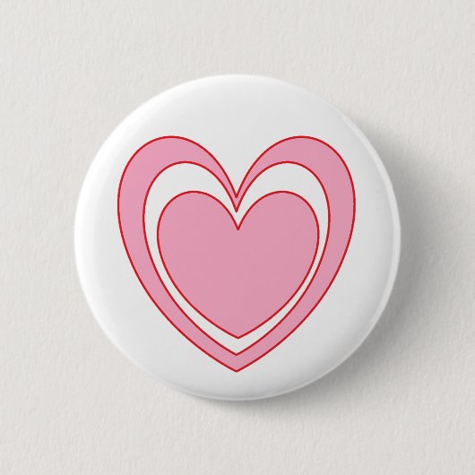 Hart. 2 ronde button 5,7 cm (Voorkant)