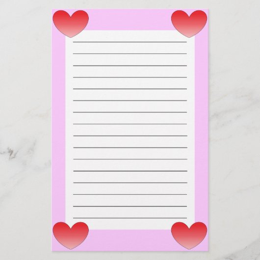 Hart. 4 briefpapier (Voorkant)