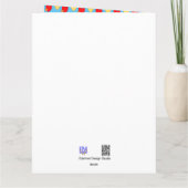 Hart 50ste Jubileum Cust. Wenskaart Kaart (Achterkant)