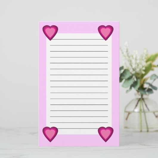 Hart. 5 briefpapier (Staand voorkant)