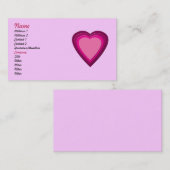 Hart. 5 visitekaartje (Voorkant / Achterkant)
