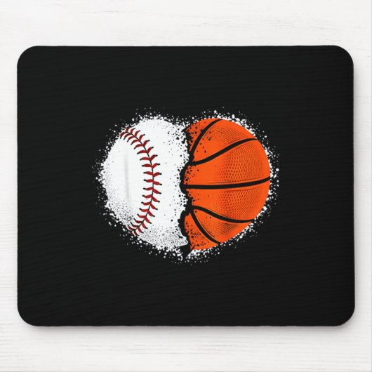 Hart 67 Meme Honkbal Basketbal Zak Valentijn Muismat (Voorkant)