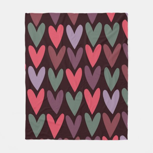 hart 6 fleece deken (Voorkant)