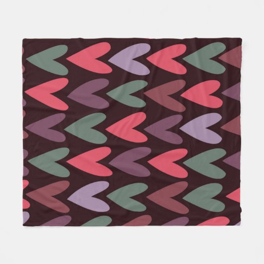 hart 6 fleece deken (Voorkant (Horizontaal))