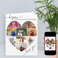 Hart 9 Foto Collage Liefde Volgorde Script Elke Ge