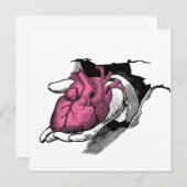 hart aan de hand door Crack Kaart (Voorkant / Achterkant)