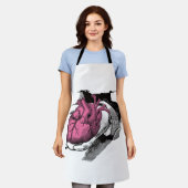  hart aan de hand door Crack Schort (Gedragen)