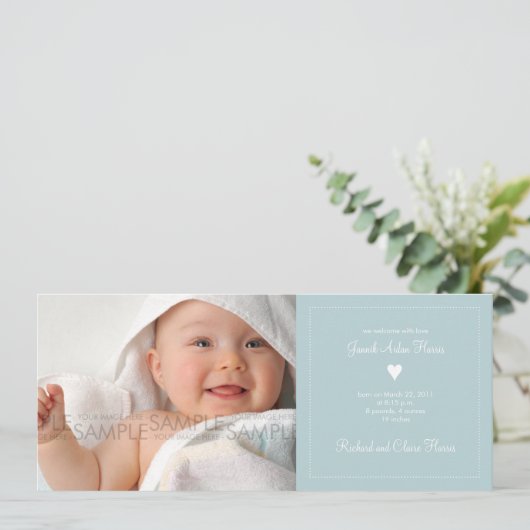 Hart ・ Aankondiging Baby (Staand voorkant)