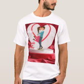 Hart aanraken💜 t-shirt (Voorkant)