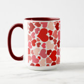 Hart Abstract Modern Achtergrond Design Mok (Links)