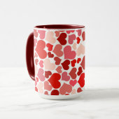 Hart Abstract Modern Achtergrond Design Mok (Voorkant links)