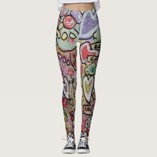 Hart Abstracte Kunst Leggings