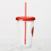 hart acryl drinkbeker (Rechts)