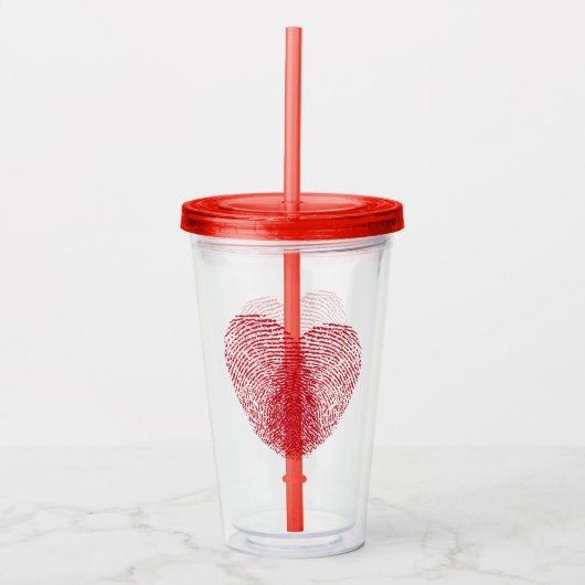 Hart Acryl Drinkbeker (Voorkant)