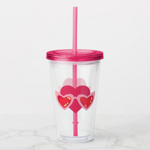 Hart Acryl Drinkbeker