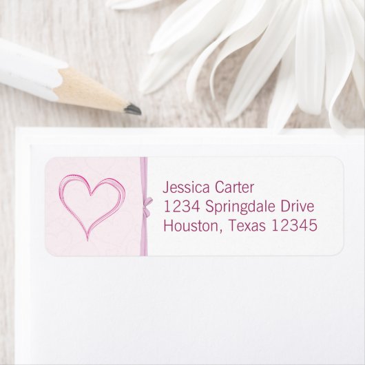 Hart Adresetiketten Etiket (Insitu)