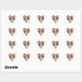 Hart Afbeelding Ronde Sticker (Vel)