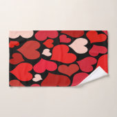 Hart afdrukken bad handdoek (Handdoek)