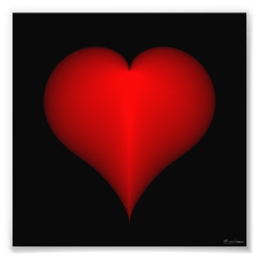 Hart afdrukken foto afdruk (Voorkant)