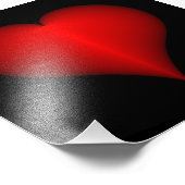 Hart afdrukken foto afdruk (Hoek)