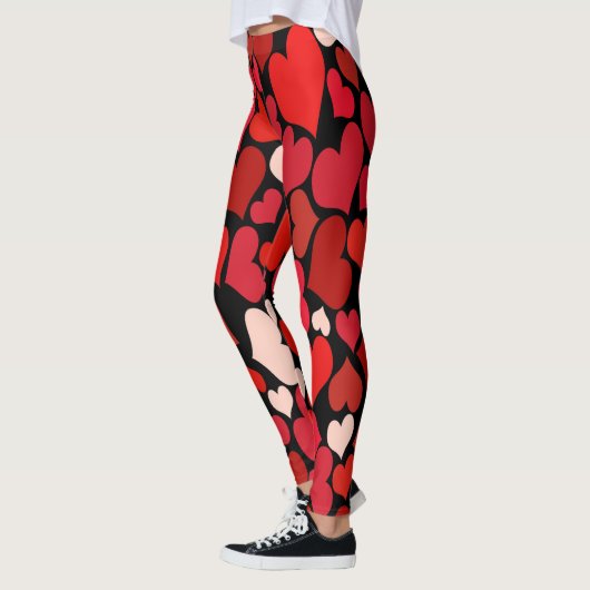Hart afdrukken leggings (Links)