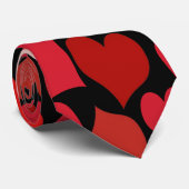 Hart afdrukken stropdas (Opgerold)