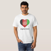 Hart - Afghaanse vlag T-shirt (Voorkant volledig)