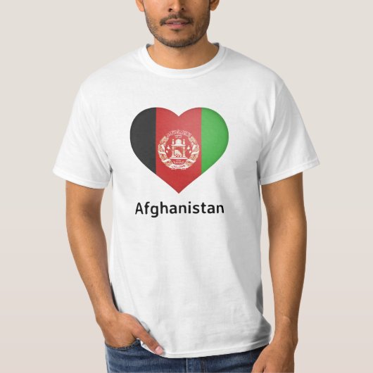 Hart - Afghaanse vlag T-shirt (Voorkant)