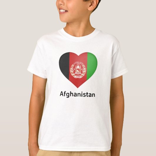 Hart - Afghaanse vlag T-shirt (Voorkant)