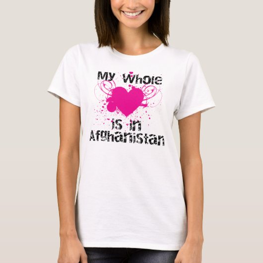 Hart (Afghanistan, roze) T-shirt (Voorkant)