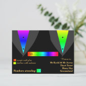 Hart Aglow met Pride Gay Wedding RSVP Kaartje (Staand voorkant)