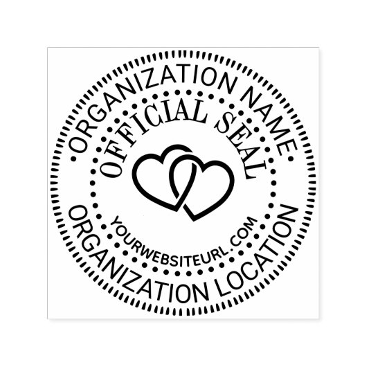 Hart Algemene Aangepaste Officiële Stempel Naam Lo (Design)