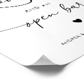 Hart Alles wat je nodig hebt is Love Open Bar Trou Poster (Hoek)