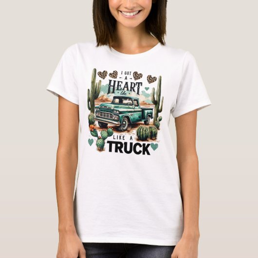 Hart als een vrachtwagen T-shirt (Voorkant)