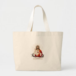 Hart als Jezus  Grote Tote Bag