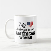 Hart Amerikaanse vrouw Koffiemok (Links)