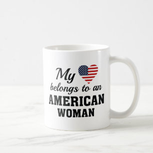 Hart Amerikaanse vrouw Koffiemok