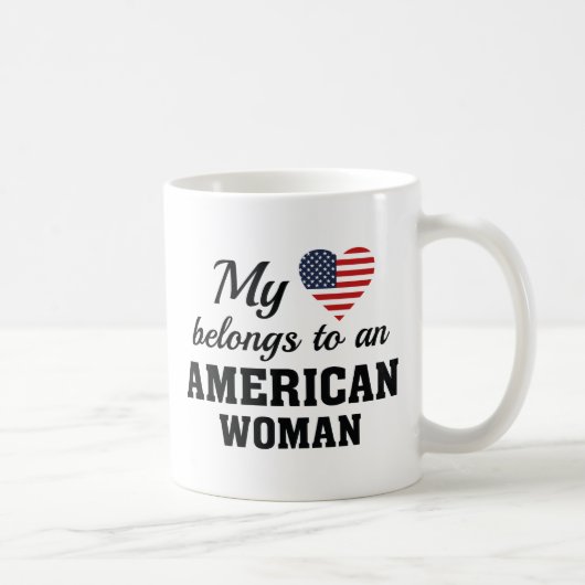 Hart Amerikaanse vrouw Koffiemok (Rechts)