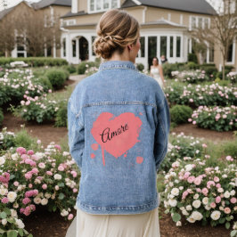 Hart "Amore" Grunge Denim Jas Denim Jacket