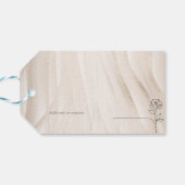 Hart Ampersand Parels & Prosecco Bruidsfeest Cadeaulabel (Achterkant Horizontaal)