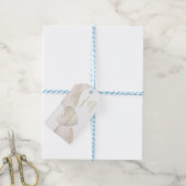 Hart Ampersand Parels & Prosecco Bruidsfeest Cadeaulabel (Met Touw)