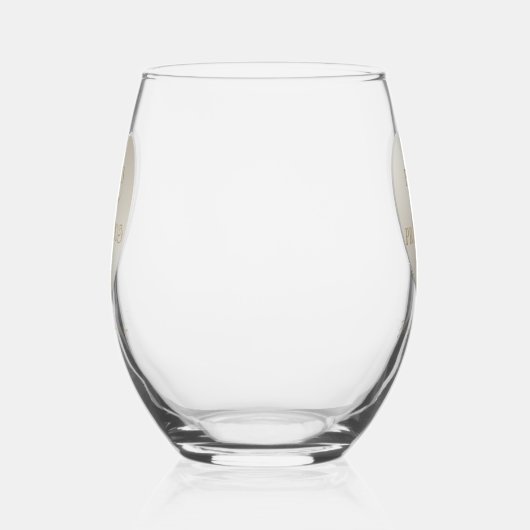 Hart Ampersand Parels Prosecco Chic Vrijgezellenfe Wijnglas Zonder Voet (Rechts)