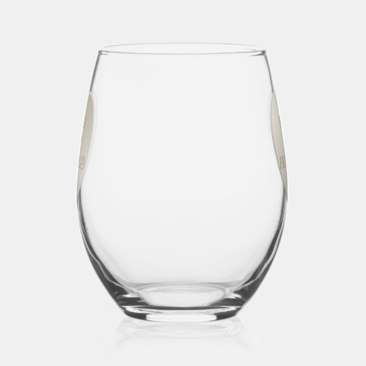 Hart Ampersand Parels Prosecco Chic Vrijgezellenfe Wijnglas Zonder Voet (Links)