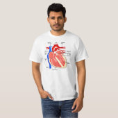 Hart Anatomie Fanaat T-shirt (Voorkant volledig)