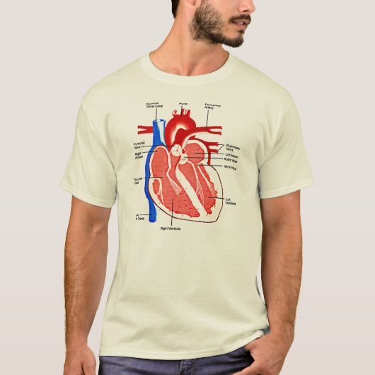 Hart Anatomie Fanaat T-shirt (Voorkant)