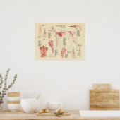 Hart Anatomie Grafiek Hart Anatomie Poster (Keuken)