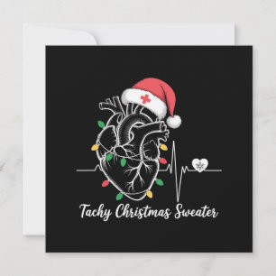 Hart Anatomie Kerst Verpleegster Cardiale Tachy Ke Feestdagenkaart