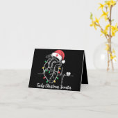 Hart Anatomie Kerst Verpleegster Hart Tachy Xmas Kaart (Gele Bloem)