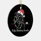 Hart Anatomie Kerst Verpleegster Hart Tachy Xmas Keramisch Ornament (Rechts)
